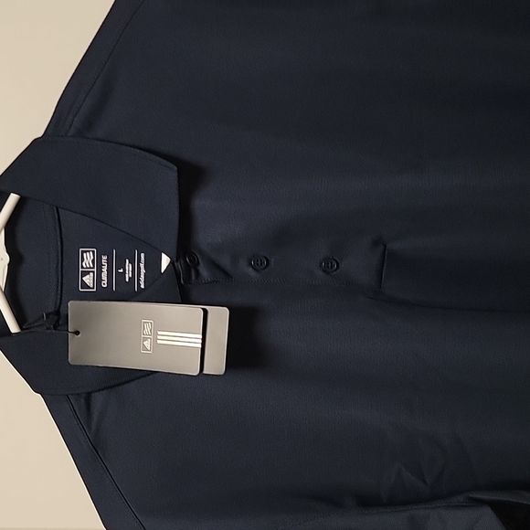 Adidas dark navy color shorts sleeves size large - Picture 2 of 6